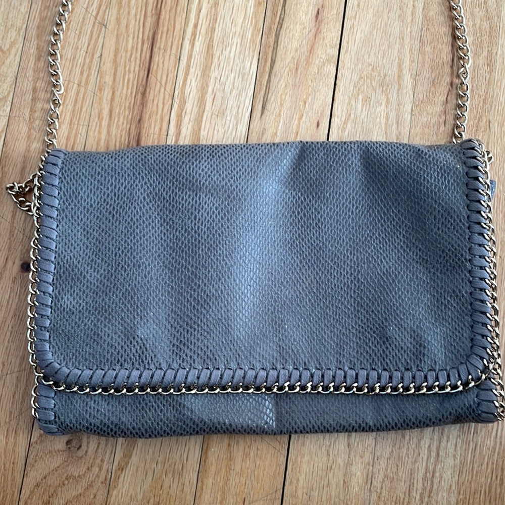 tarnish grey satchel